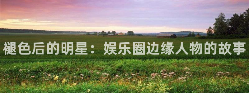 壹号app下载：褪色后的明星：娱乐圈边缘人物的故事
